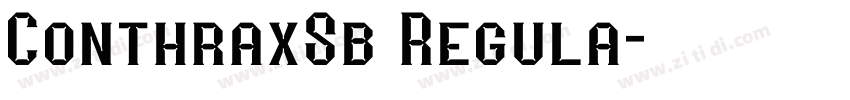 ConthraxSb Regula字体转换